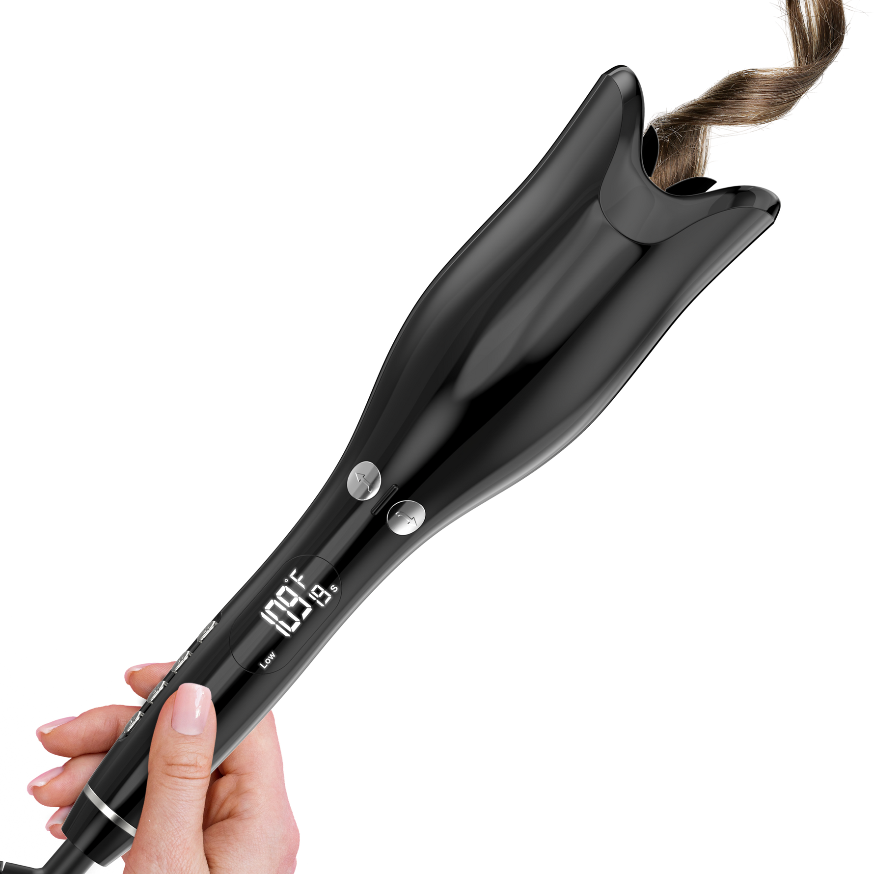 ENEM Automatic Hair Curler – One-Touch Curling Machine with 4 Heat Settings & Anti-Scald Ceramic | Black