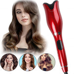 ENEM Hair Curler Machine, Easy, Automatic Hair Curler for women, with 1 year Warranty from enem, 4 Temperature Settings, Anti-Scald Design Curler, Quick Curls in 10 Minutes, 360° Swivel Cord for Effortless Styling (Red)