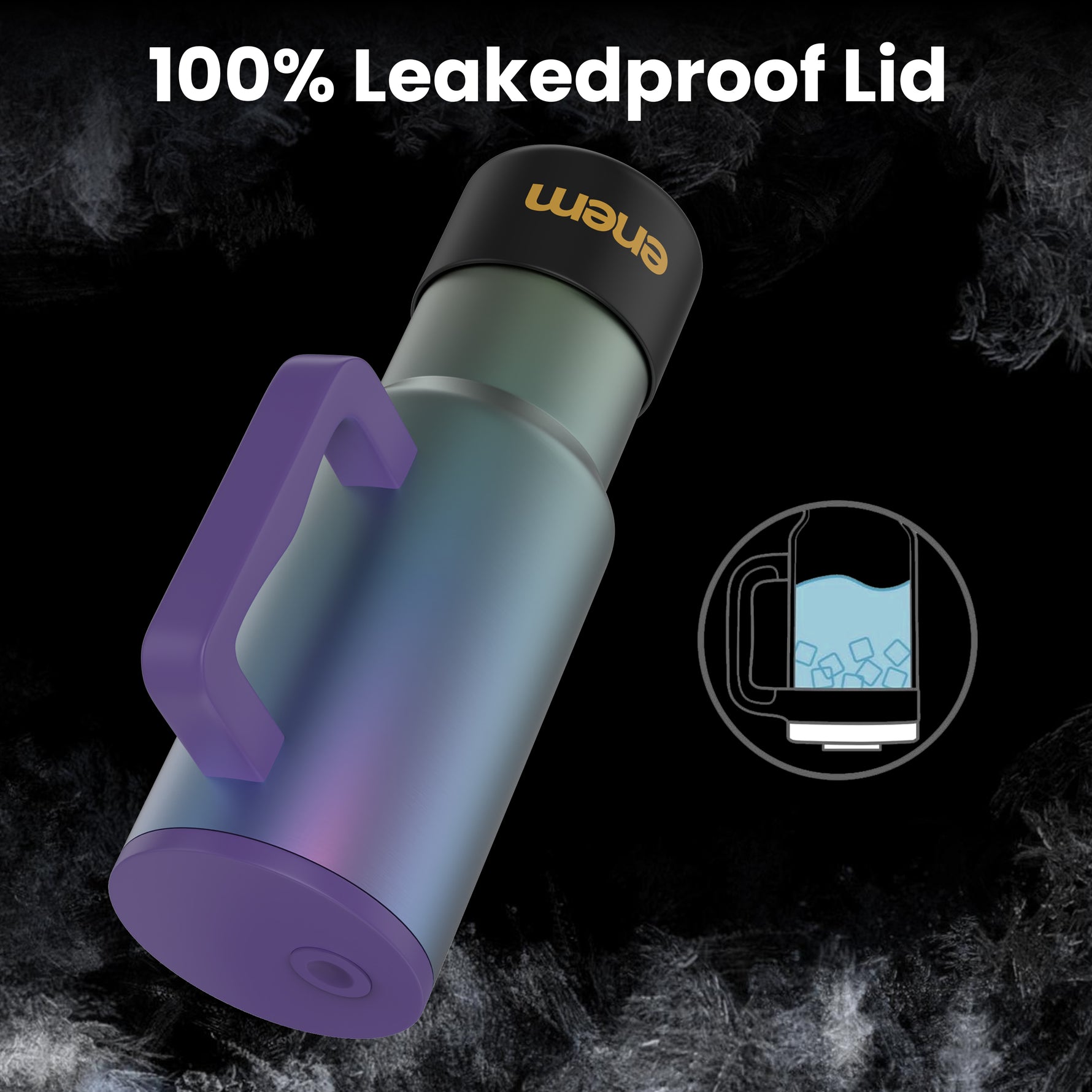 ENEM Stainless Steel Insulated Tumbler 1200ml – Travel Mug | Midnight Aurora