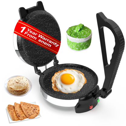 Enem Stainless Steel Multipurpose Roti Maker, with Free Roti Pouch