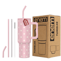 ENEM Stainless Steel Insulated Tumbler 1200ml – Leakproof Travel Mug | Petal Pink Pop | Without Accessories