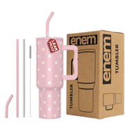ENEM Stainless Steel Insulated Tumbler 1200ml –  Travel Mug | Petal Pink Pop | Without Accessories