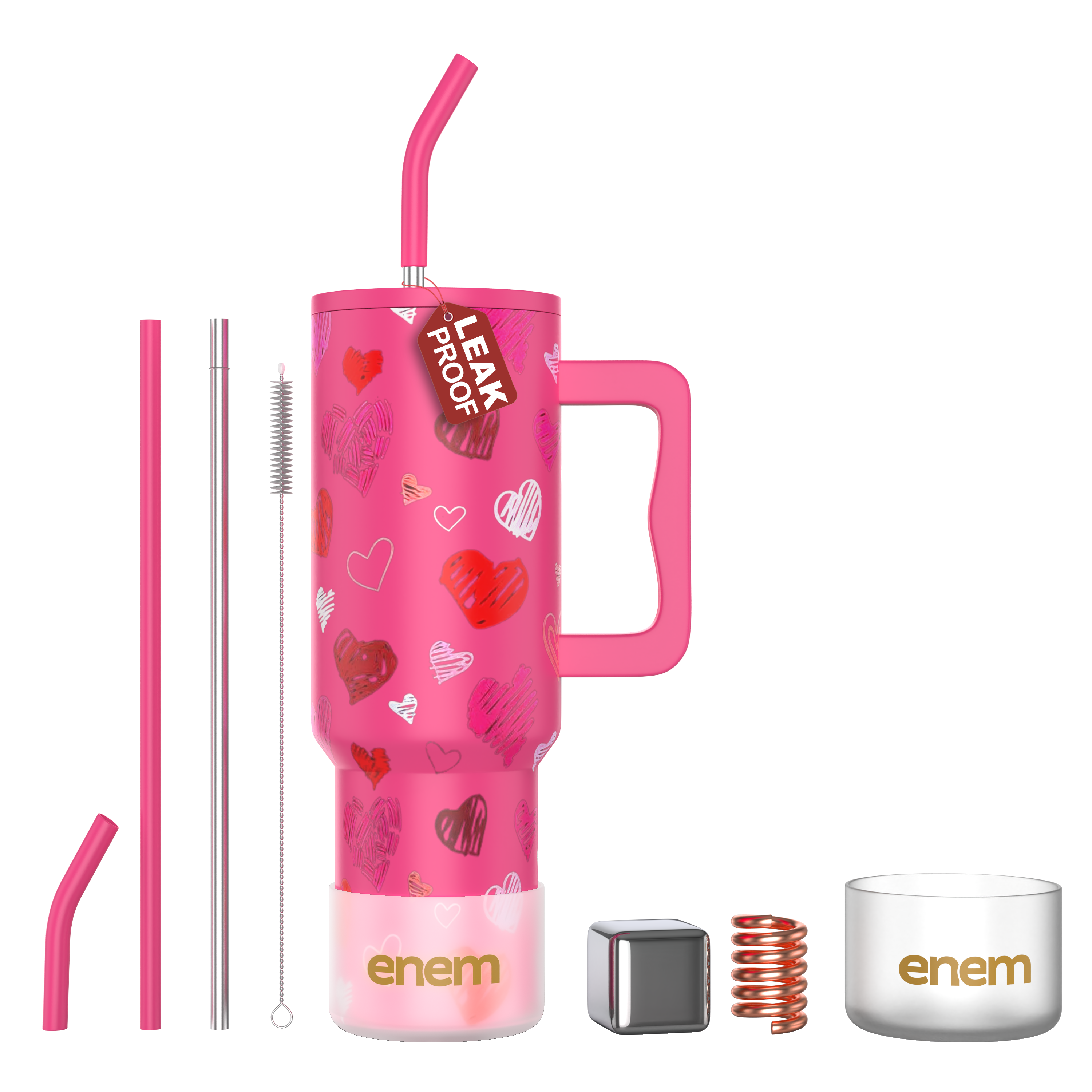 ENEM Stainless Steel Insulated Tumbler 1200ml –  Travel Mug | Lovestruck