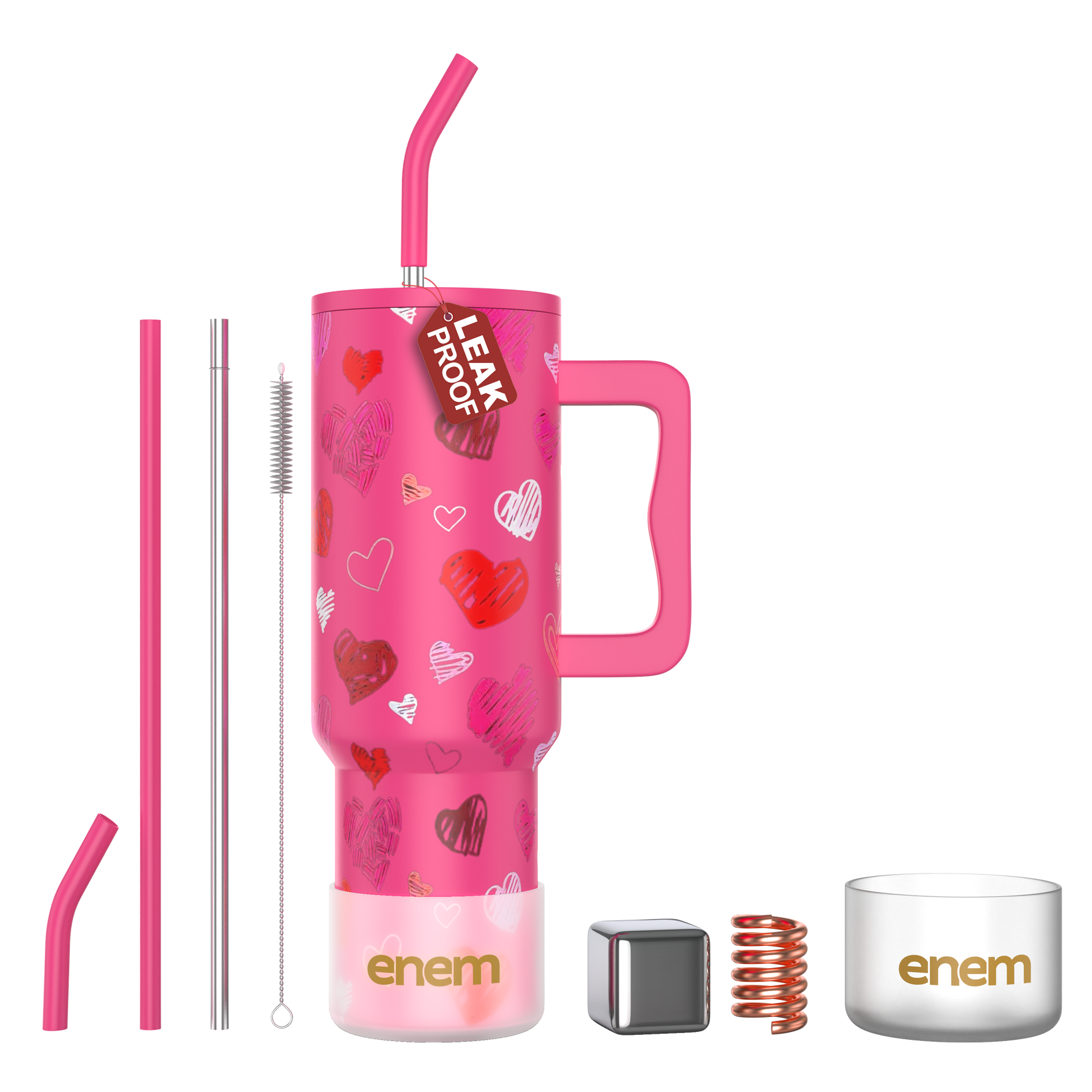 ENEM Stainless Steel Insulated Tumbler 1200ml –  Travel Mug | Lovestruck