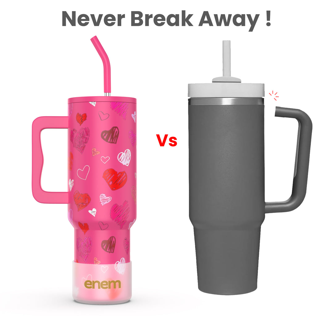 ENEM Stainless Steel Insulated Tumbler 1200ml – Leakproof Travel Mug | Lovestruck