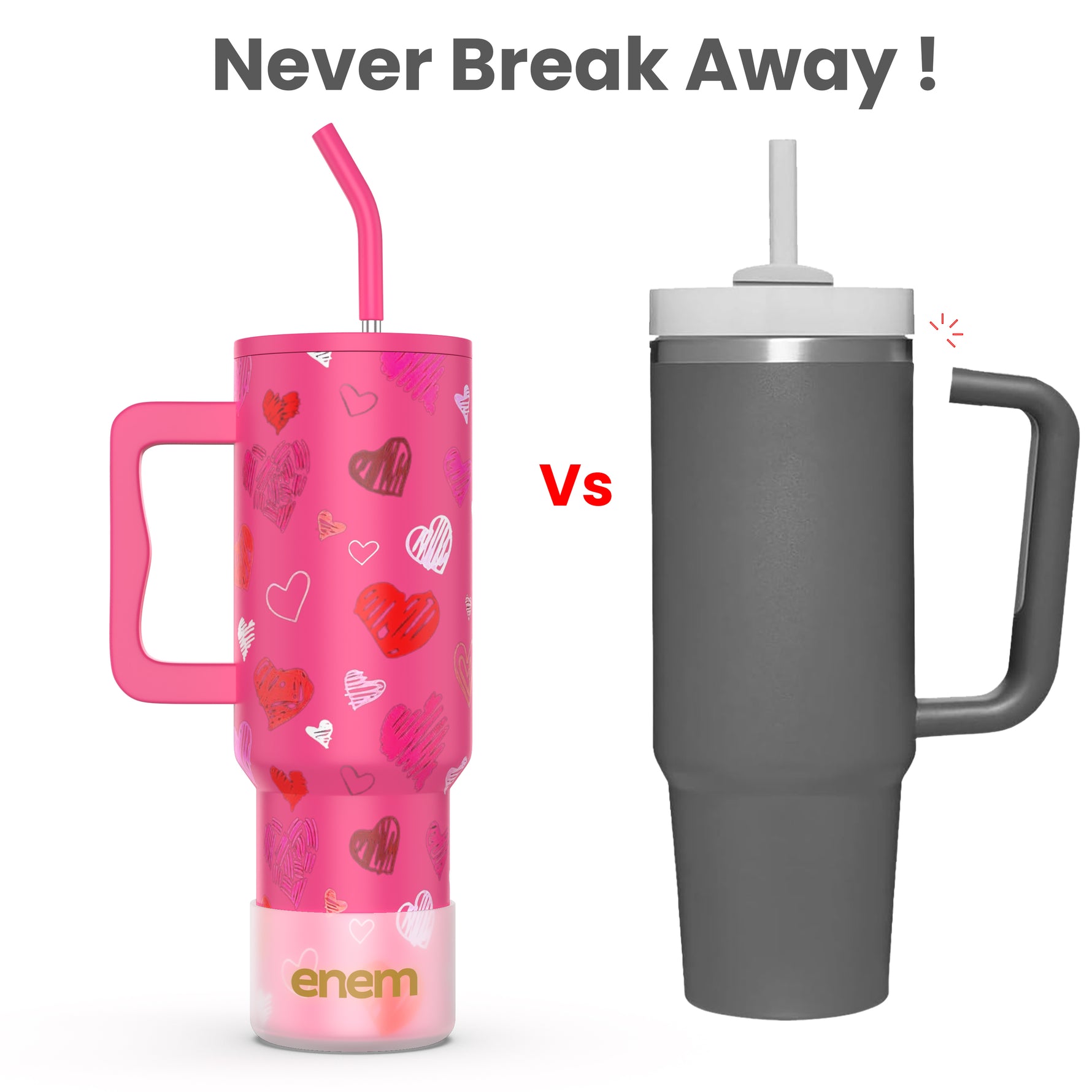ENEM Stainless Steel Insulated Tumbler 1200ml –  Travel Mug | Lovestruck