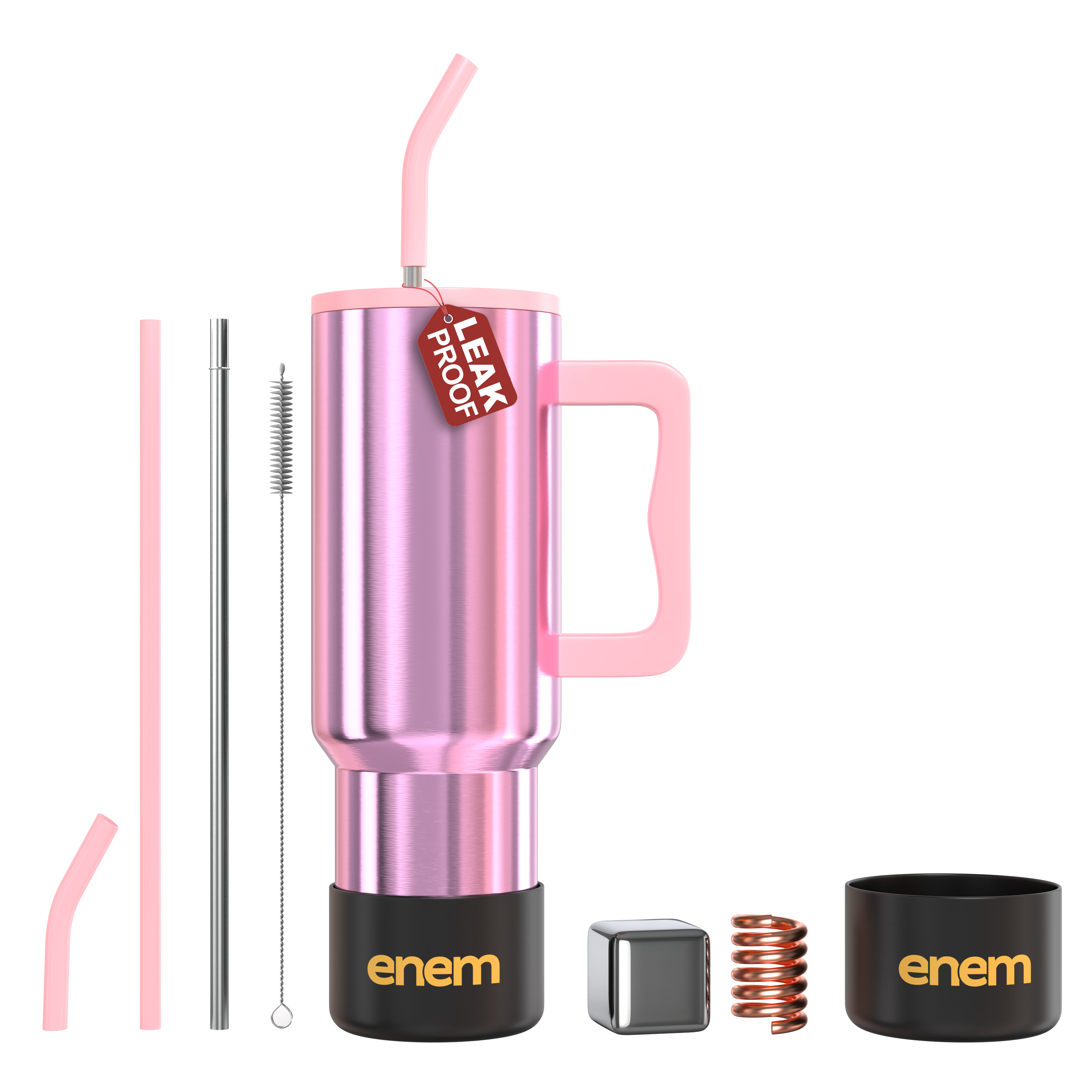 ENEM Stainless Steel Insulated Tumbler 1200ml –  Travel Mug | Electric Rose