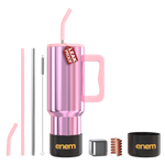 ENEM Stainless Steel Insulated Tumbler 1200ml –  Travel Mug | Electric Rose