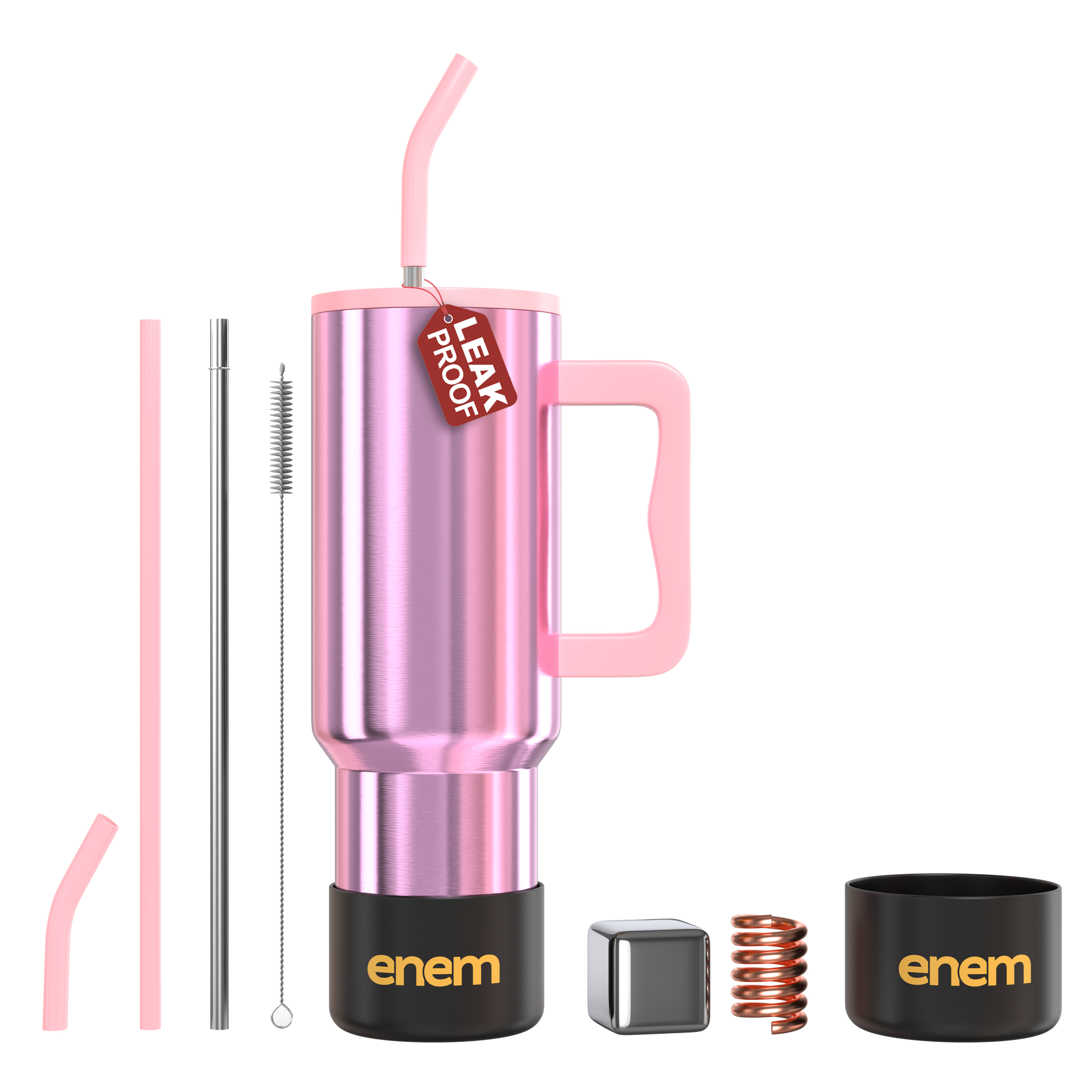 ENEM Stainless Steel Insulated Tumbler 1200ml –  Travel Mug | Electric Rose