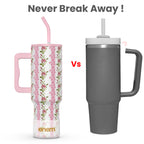 ENEM Stainless Steel Insulated Tumbler 1200ml – Leakproof Travel Mug | Rosewood Romance