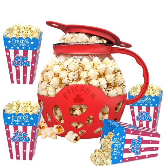 Enem Microwave Popcorn Maker With 4 Popcorn Box Free