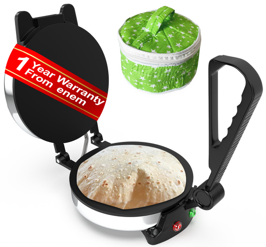 Enem Stainless Steel Roti Maker, with Free Roti Pouch