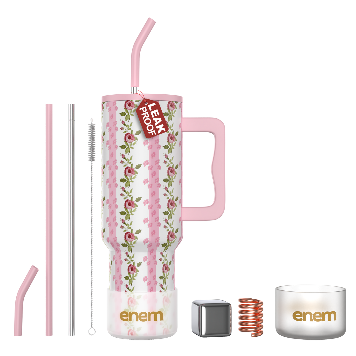 ENEM Stainless Steel Insulated Tumbler 1200ml – Travel Mug | Rosewood Romance