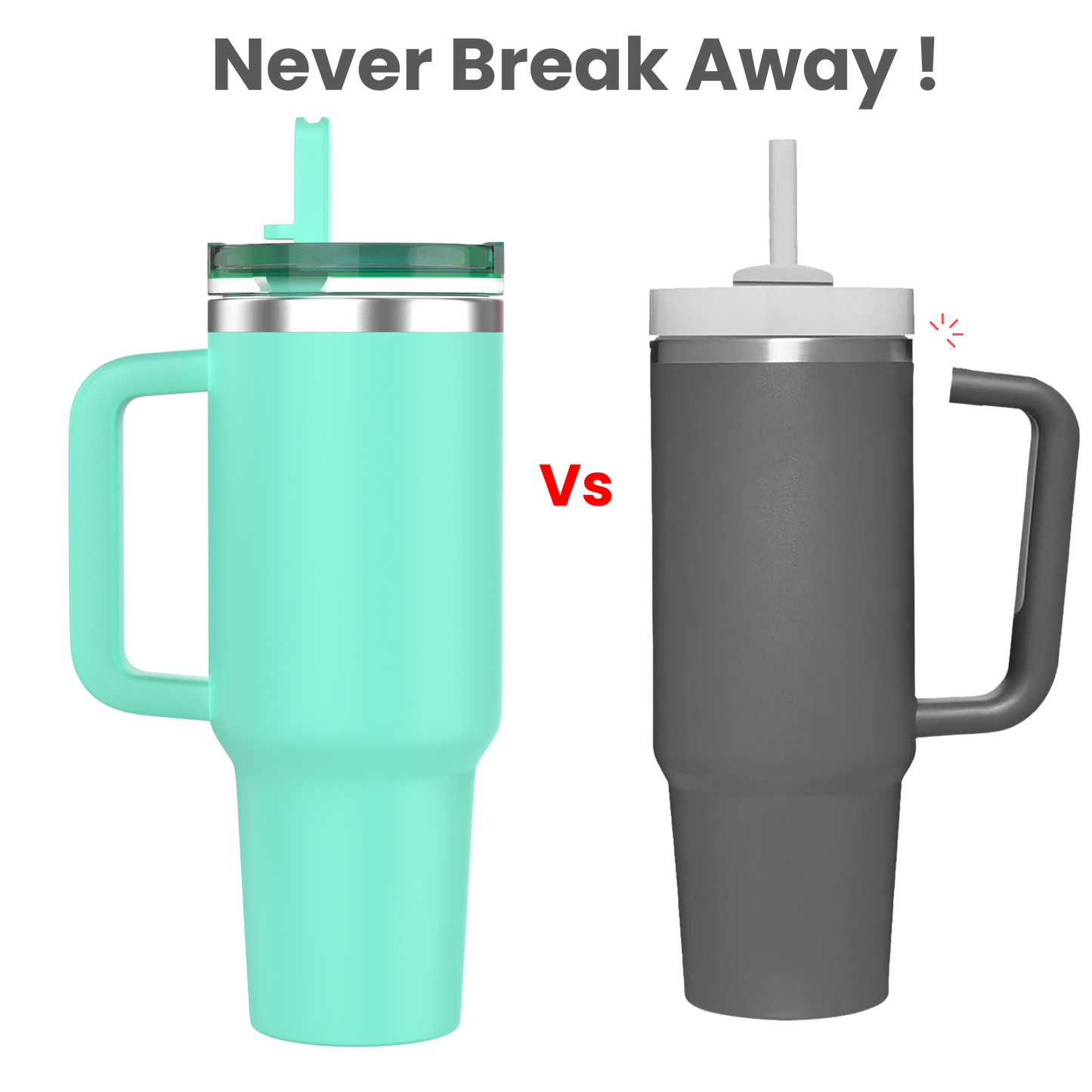 Enem Tumbler, Sea Green, Tumbler with Inbuilt Straw, Sipper, with Lid Leak Proof, 1 Metal Ice Cube & 1 Copper Spring