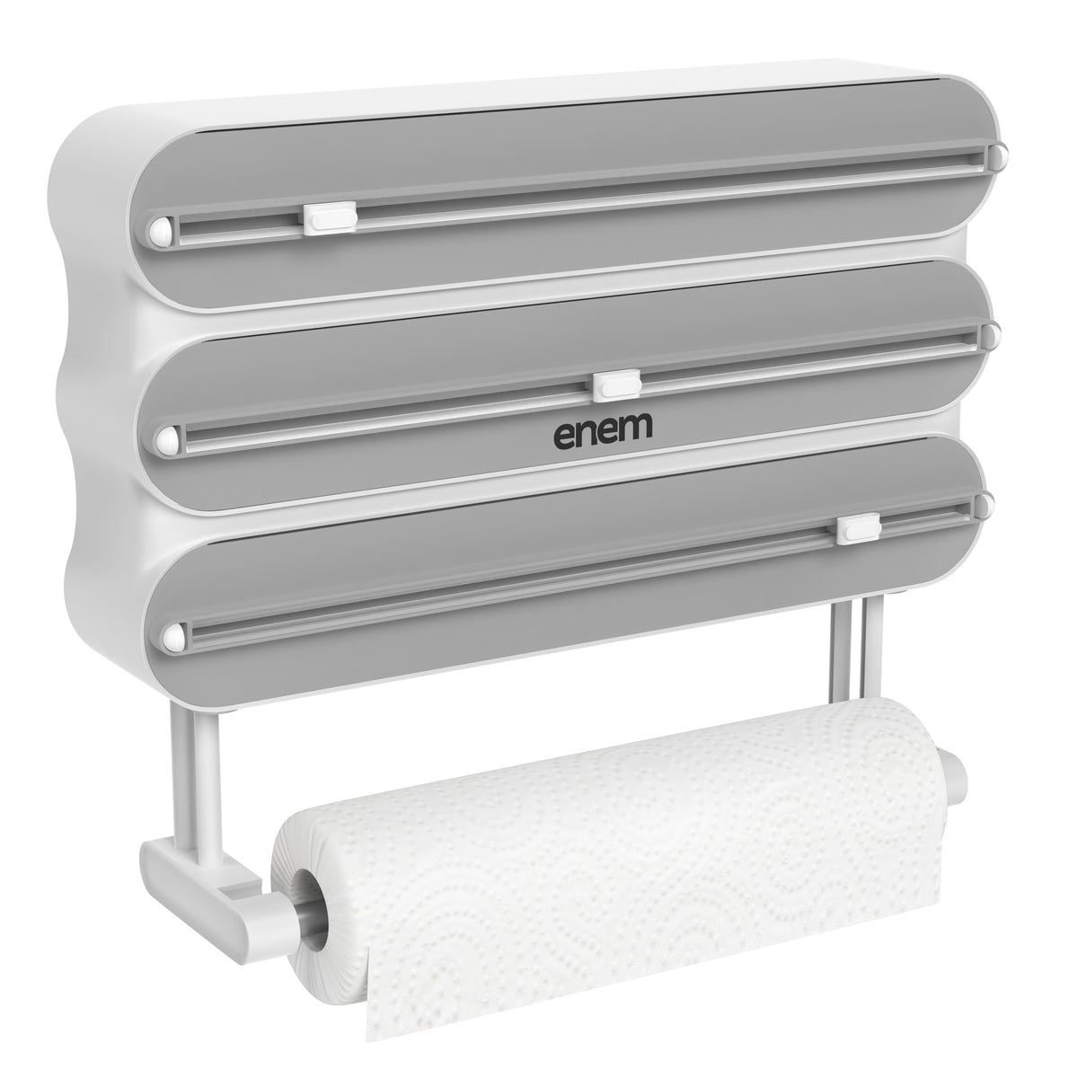 Enem 4-in-1 Cling Wrap Dispenser- Grey