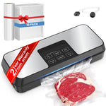 ENEM Vacuum Sealer Machine for Packing, Sealing Machine for Food Packets, 80kpa Automatic Dry & Wet Air Packet Sealer Machine, with 2 Year Warranty from Enem,With Free 1 Vacuum Roll,10 Vacuum Pouches