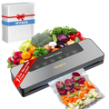 ENEM Vacuum Sealer Machine for Packing, Sealing Machine for Food Packets, 65kpa Automatic Packet Sealer Machine, with 1 Year Warranty from Enem, With 10 Vacuum Pouches