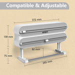 Enem 3 in 1 Cling Wrap Dispenser with Cutter, Grey