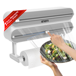 Enem 3 in 1 Cling Wrap Dispenser with Cutter, Grey