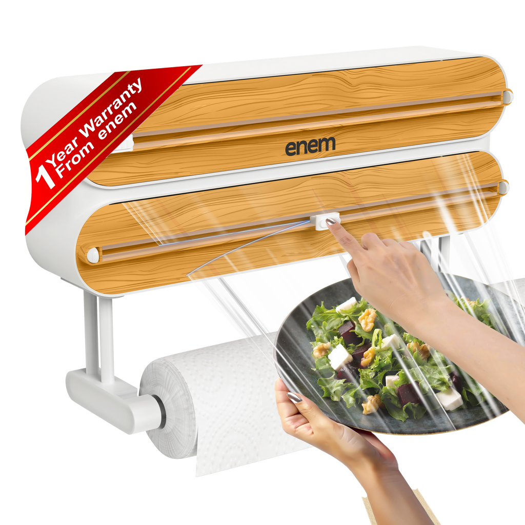 Enem 3 in 1 Cling Wrap Dispenser with Cutter
