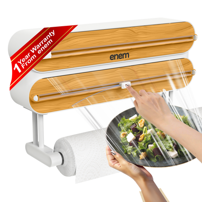 Enem 3 in 1 Cling Wrap Dispenser with Cutter