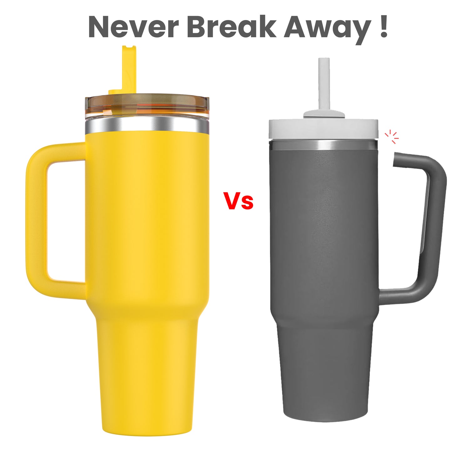 Enem Tumbler, Yellow, Tumbler with Inbuilt Straw, Sipper, with Lid Leak Proof, 1 Metal Ice Cube & 1 Copper Spring
