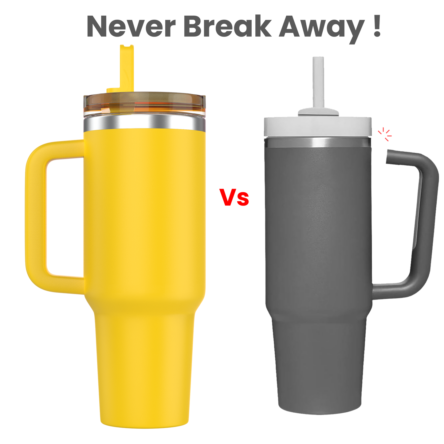 Enem Tumbler, Yellow, Tumbler with Inbuilt Straw, Sipper, with Lid Leak Proof, 1 Metal Ice Cube & 1 Copper Spring