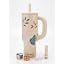 ENEM Stainless Steel Insulated Tumbler 1200ml – Travel Mug | Plugged Straw | Desert Leaf | With Accessories