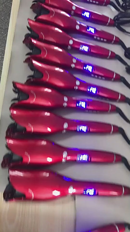 Enem Automatic Hair Curler Red