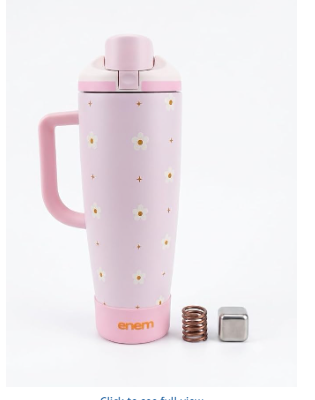 enem Sweet Floral Inbuilt Straw Tumbler