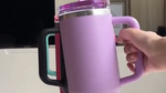 ENEM Stainless Steel Insulated Tumbler 1200ml – Travel Mug | Plugged Straw | Bowl Blush | With Accessories